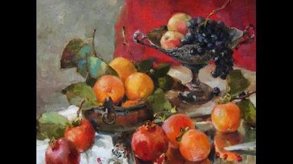 Азат Хаизович Галимов-картини " Цветя и плодове "