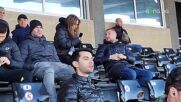 Треньори на Локомотив София и Козмин Моци също наблюдават срещата