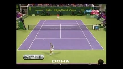 Atp Doha Николай Давиденко - Рафаел Надал 0 - 6 7 - 6 6 - 4 финал 