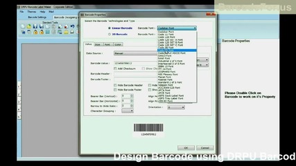 Create barcode labels for inventory management