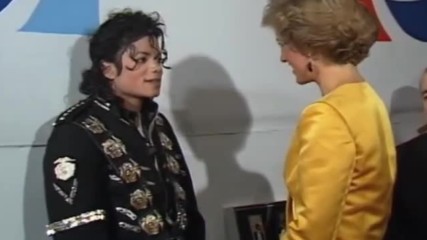 Майкъл Джексън се среща с Принцеса Даяна и Принц Чарлз 1987