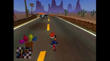 Crash Bandicoot 3 - Level 08 Hog Ride - Crystal + Box Gem 