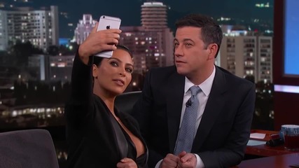 Kim Kardashian West Teaches Jimmy Kimmel How To Take a Selfi