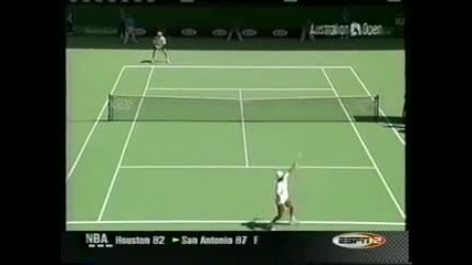 Andre Agassi vs Grosjean. Australian Open 2003