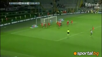 Вълшебен Красич поведе Ювентус за бой над Каляри ( 26.09.2010 ) 