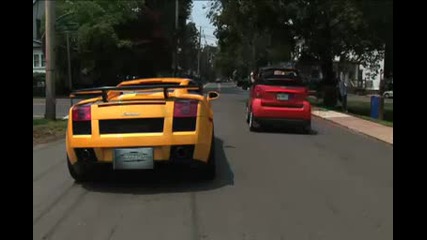 Smart Car vs Lamborghini Galardo 