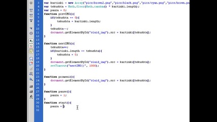 Уеб Разработване уроци - Javascript - Javascript Slideshow - 3 част