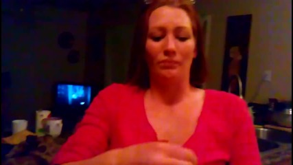 Megan tries the cinnamon challenge