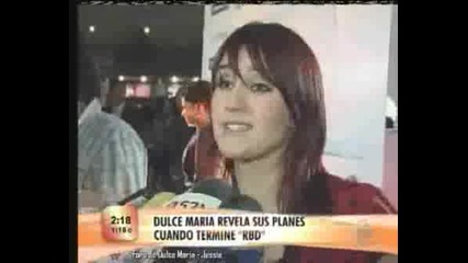 Dulce Maria Revela Seus Planos (escandalo Tv)