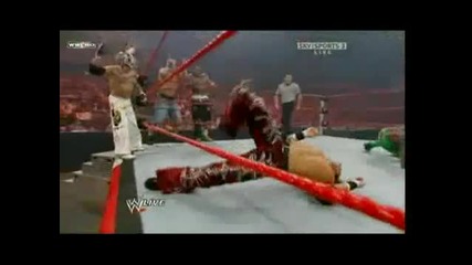 kane, mike knox, dolph ziggler, john morinson and the miz vs rey mysterio, kofi kingston , john cena 