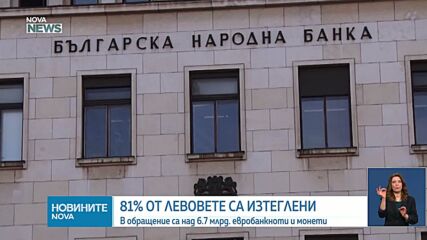 81% от левовете са вече в историята