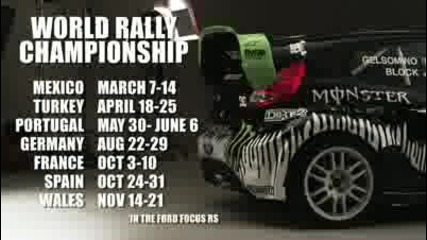 Ken Block s Ford Fiesta under the spotlight and the Monster World Rally Team 2010 Schedule 