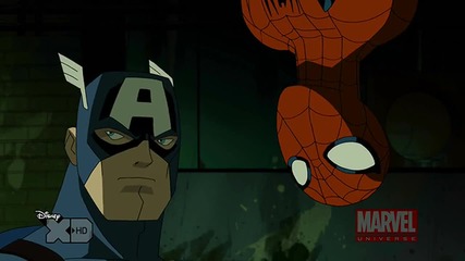 Отмъстителите: Най-могъщите герои на Земята / Човекът - Паяк помага на Капитан Америка