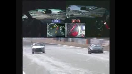 Drag Race: Lamborghini Vs Gt - R