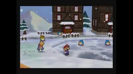 Lets Play Paper Mario (100%) 57 - Cold Reception In Shiver City 