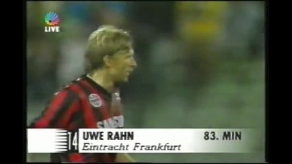 1992 Eintracht Frankfurt Germany 9 Widzew Lodz Poland 0 Uefa Cup