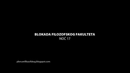 Блокада на Философски факултет Белград .