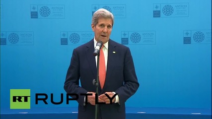 Turkey: "Critical moment for action by Russia" – Kerry at Antalya NATO summit
