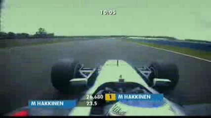 Mika Hakkinen onboard Silverstone 2001