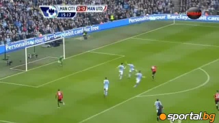 Манчестър Сити - Манчестър Юнайтед 2 - 3 ( Англия, Висша лига (09-12-2012)