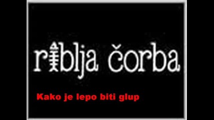 Riblja corba-kako je lepo biti glup