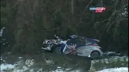 Rally Monte Carlo 2010 : Катастрофа на Kris Meeke 