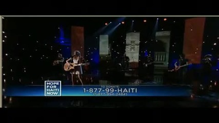 Taylor Swift(better Than Ezra Breathless Cover) Live at Hope For Haiti 