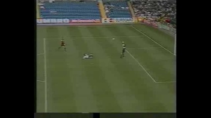 Супер Як гол на Стоичков отменен заради несъществуваща засада ( България - Испания Евро 96) 