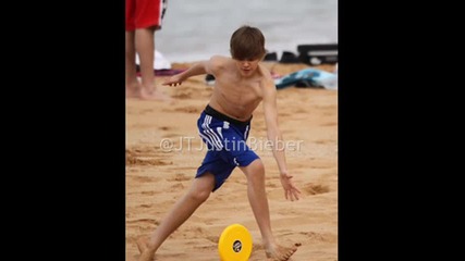 justin Bieber na plaja