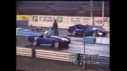 Shelby Cobra Vs. Dodge Viper Gts Drag Race