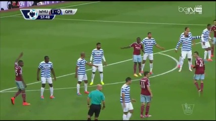 Уест Хям 2:0 Куинс Парк Рейнджърс 05.10.2014