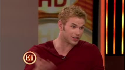 Kellan Lutz talks with Ck Model Antonio Sabato Jr. 