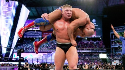 Brock Lesnar vs. Kurt Angle - WWE Title Match: WrestleMania XIX (Full Match - WWE Network Exclusive)