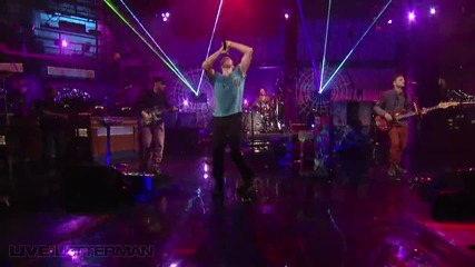 Coldplay - Every Teardrop Is a Waterfall ( Live on Letterman )