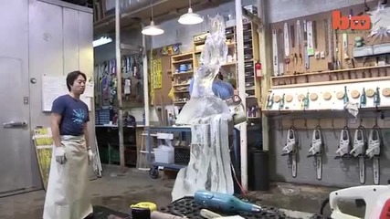 Красиви ледени скулптури в Ню Йорк
