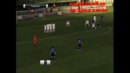 Pes 12 - Милан с/у Манчестър Юнайтед ( Highlights )