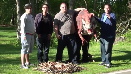 Динозавър в реалния живот - Шега