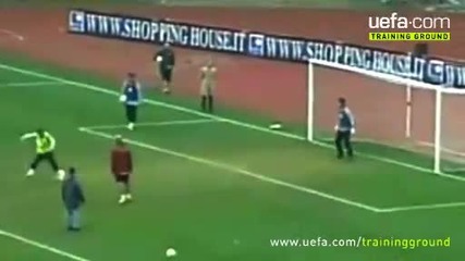 Uefa Champions League Skill School - The Totti backheel penalty *hq* 