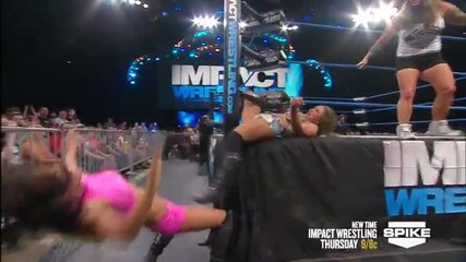 Inside Impact: Mickie James after her bout against Gail Kim