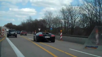 Autobahn_ Lamborghini Murcielago _vs._ our Vw Diesel Golf Wagon