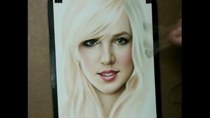 Speed painting portrait Britney Spears