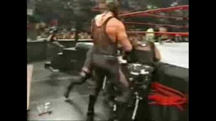 No Way Out 2001 - Undertaker & Kane vs Christian & Edge vs Dudley Boyz ( Tables Match)
