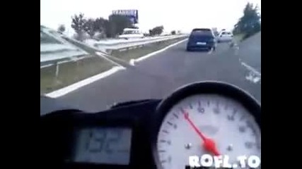 Yamaha r6 vs Opel astra 2.0turbo