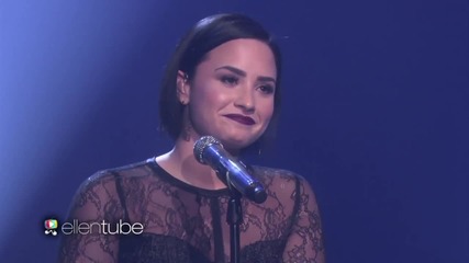 Прекрасната! Demi Lovato - Stone Cold ( The Ellen Show ) 2016