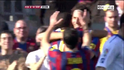 Barcelona 3 - 1 xerez (24 04 2010) 