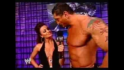 Wwe Maria Backstage With Batista Unforgiven`07