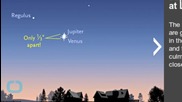 Double Star Moment for Jupiter and Venus in the Night Sky