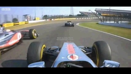 F1 Гран при на Япония 2011 - Първите 3ма в стаята на пилотите + старта на състезанието