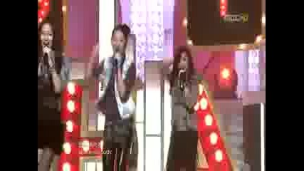 [ 05.09.09 ] f(x) - Debut Stage - Intro & La Cha Ta @ Music Core