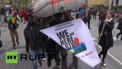 Germany: Thousands hold May Day rally for refugee rights in Hamburg